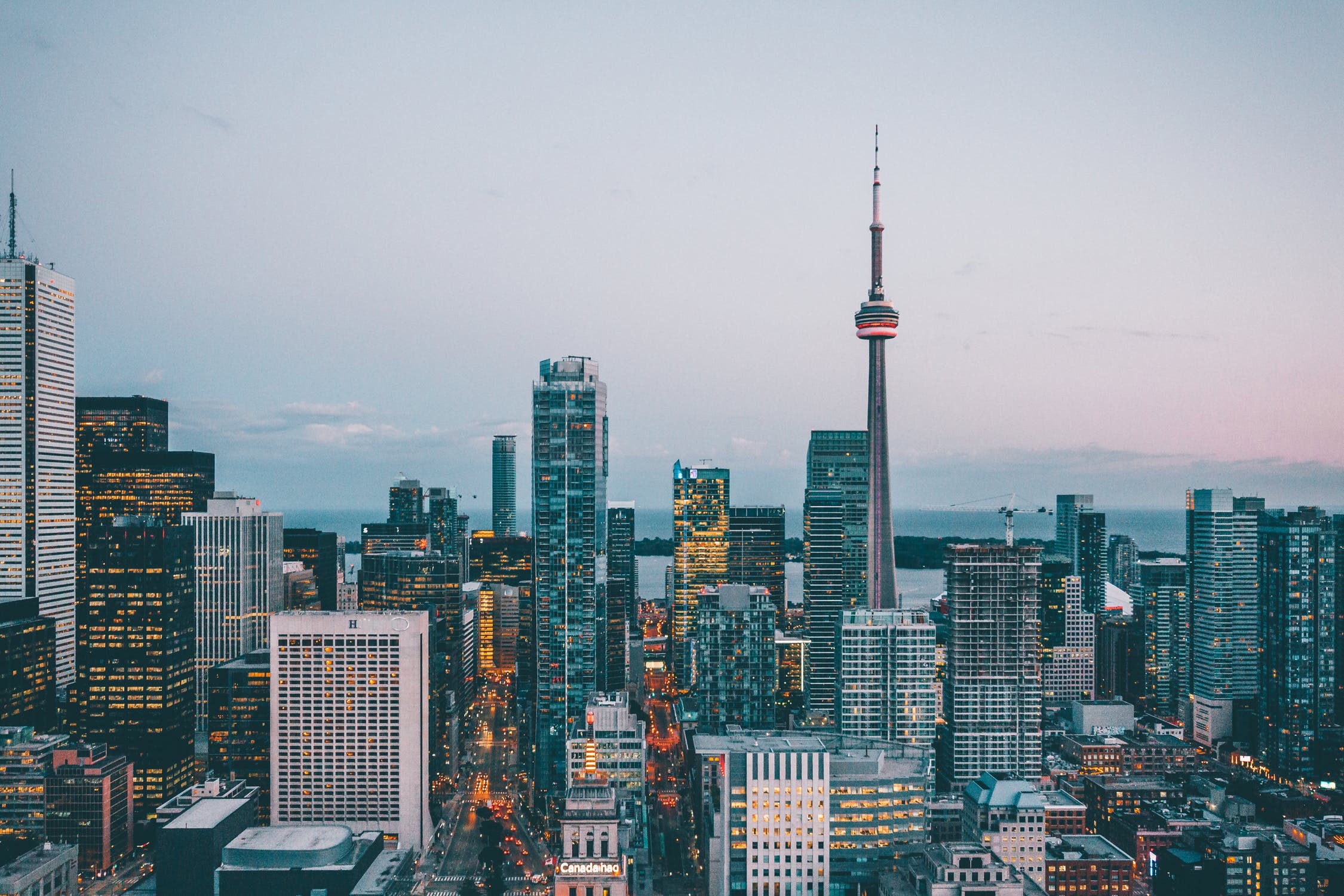 Toronto city areal view
