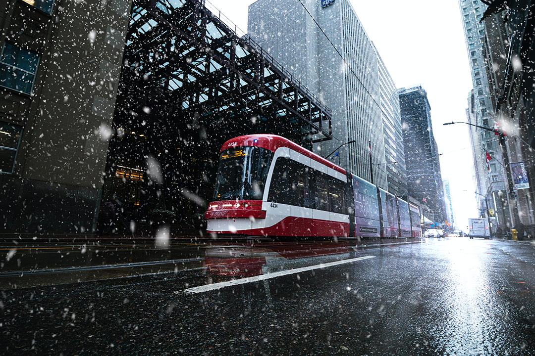 Toronto Transit on a winter morning