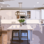 illustration of a beautiful white kitchen