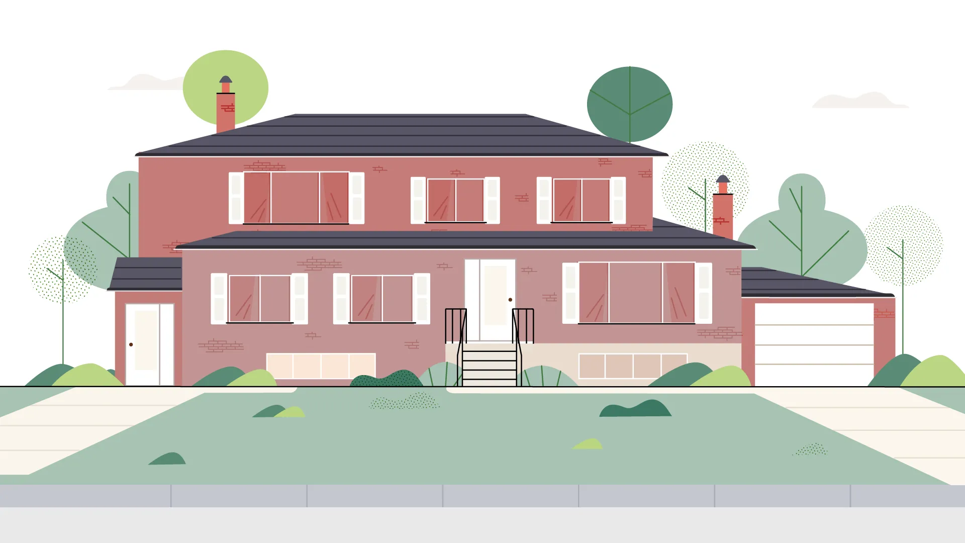 illustrated renovated multi residential property