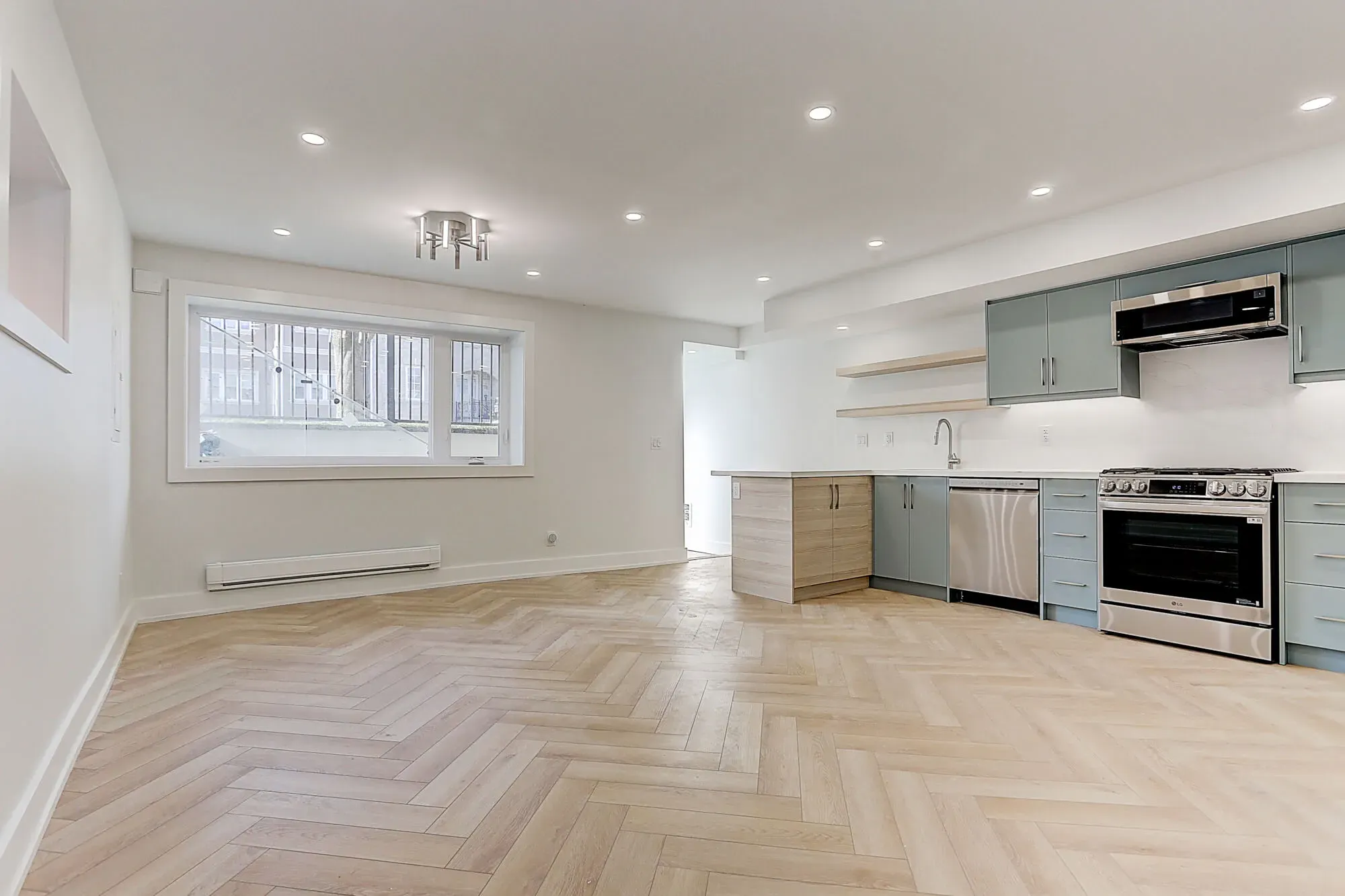 Spacious newly designed basement apartment