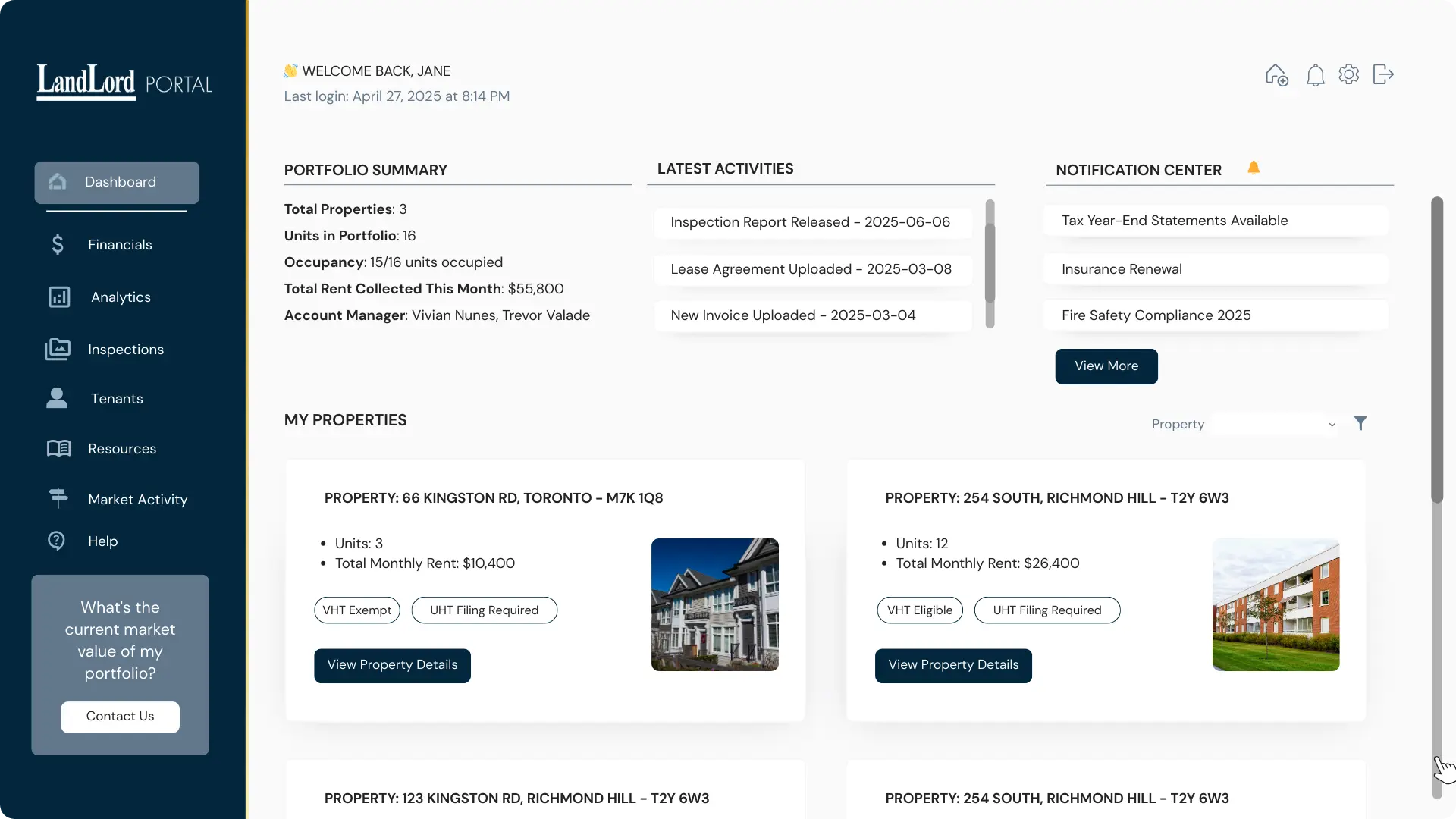 Landlord Portal Demo