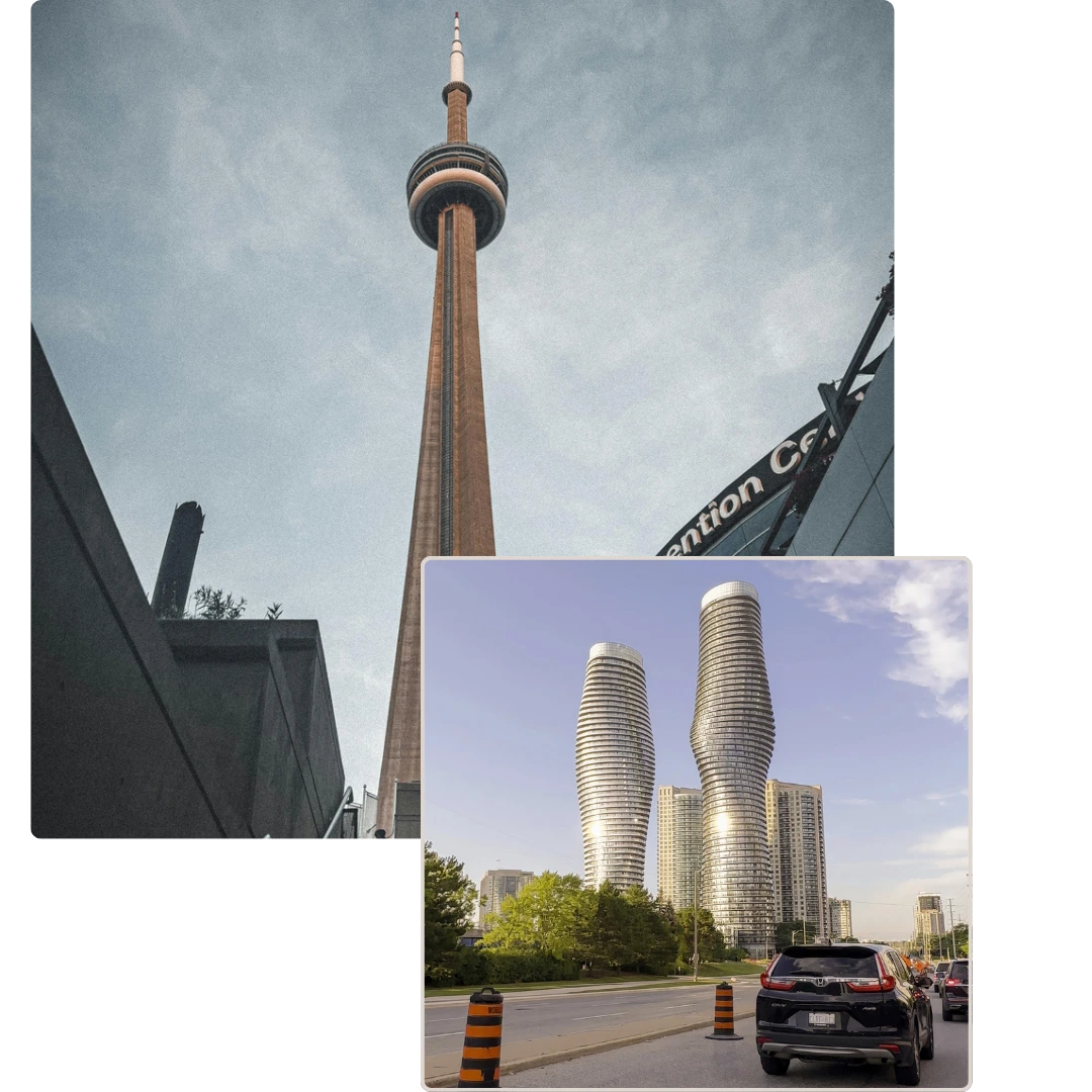 Toronto skyline and residential towers representing rental properties across Toronto and the GTA