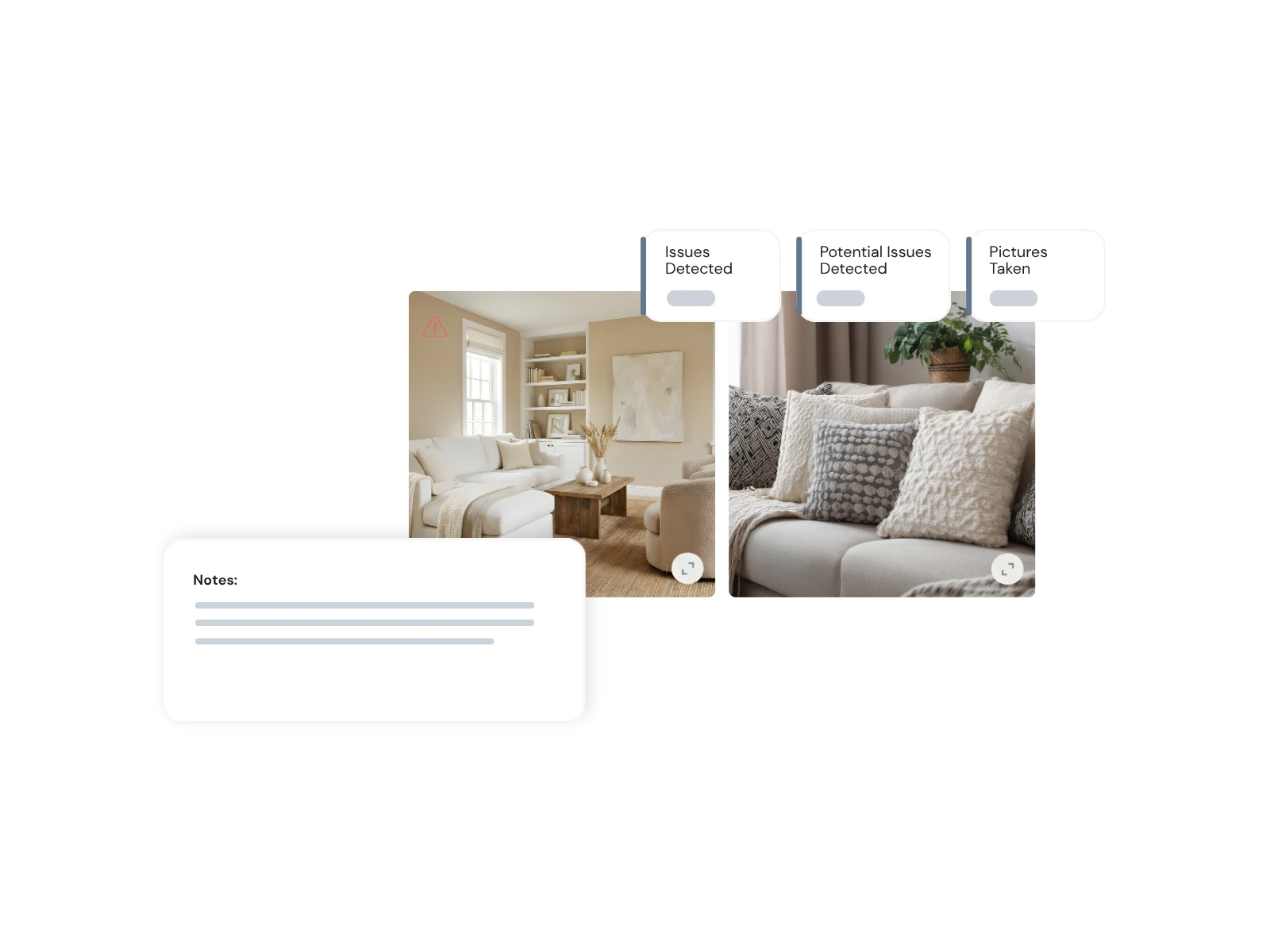 Property inspection photos and notes available in the LandLord Client Portal