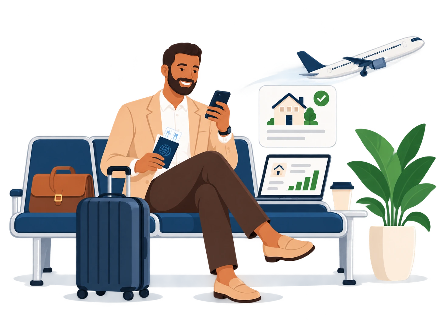 Non-resident Canadian rental-property owner supported with rental-income administration from abroad